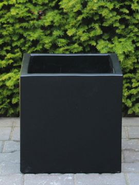 Blumentopf für draußen leichtbeton 20*20 cm. schwarz