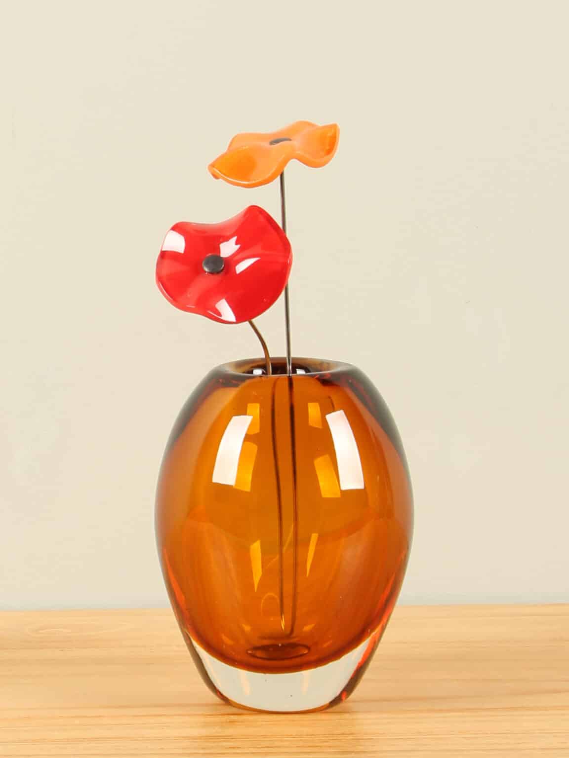 braune Vase, 15 cm Gartendekomarkt