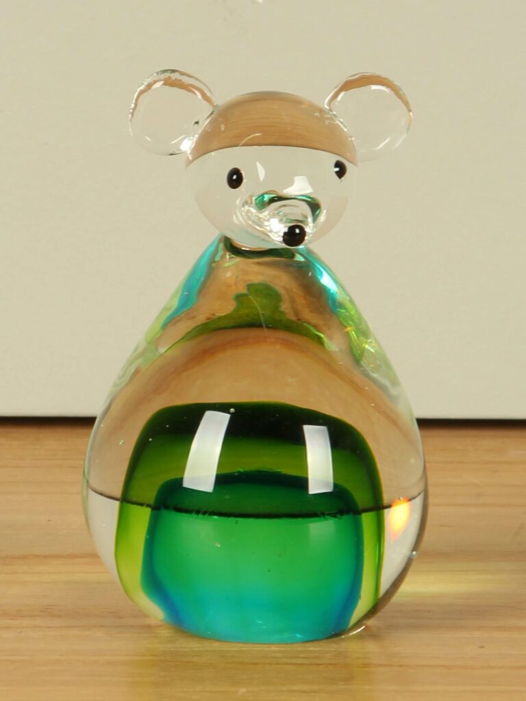 Bär aus Glas, 15 cm hoch