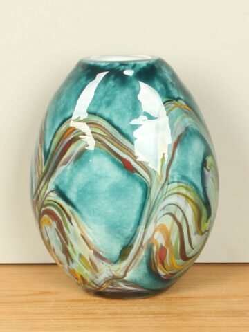 Vase Glas oval Green Life, 32 cm