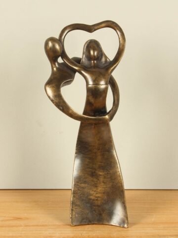 Bronze Dekoration Omarming, 35 cm