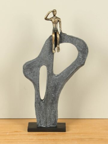 Dekoration Bronze-Look De Vooruitkijker, 47 cm