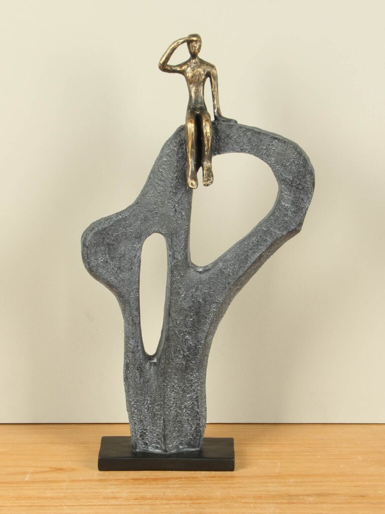 Dekoration Bronze-Look De Vooruitkijker, 47 cm