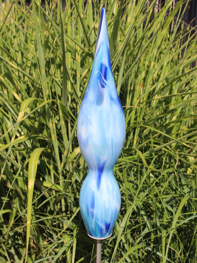 Gartenstecker aus Glas Atlas, Azur 462