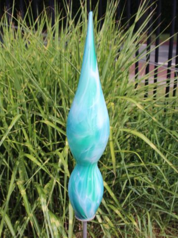 Gartenstecker aus Glas Atlas, Jade 462