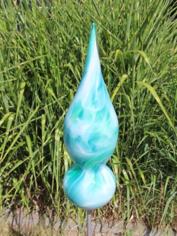 Gartenstecker aus Glas Jupiter, Jade 461
