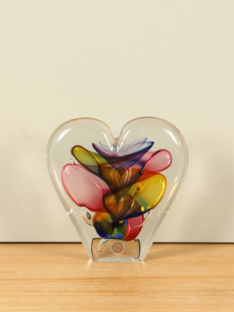 Herz aus Glas, 16 cm