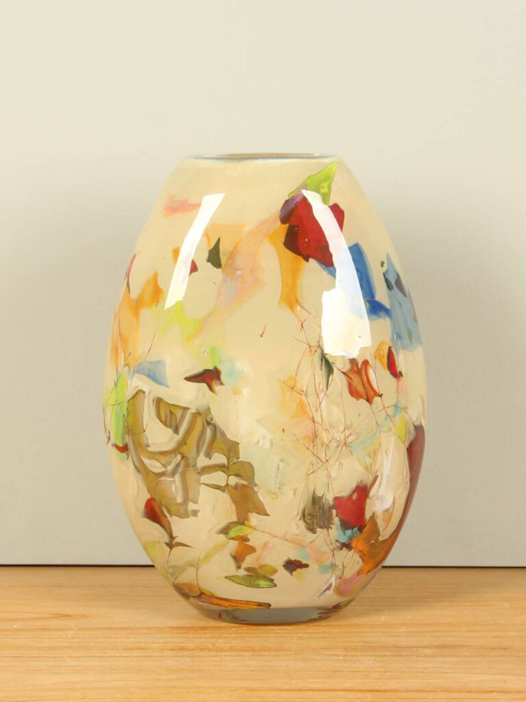 Vase Glas oval Linea, 34 cm