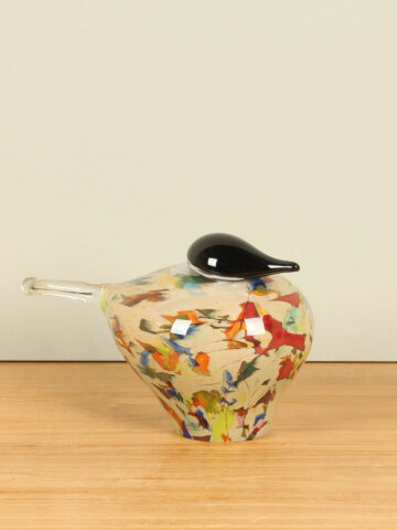 Vogel aus Glas Linea, 16 cm