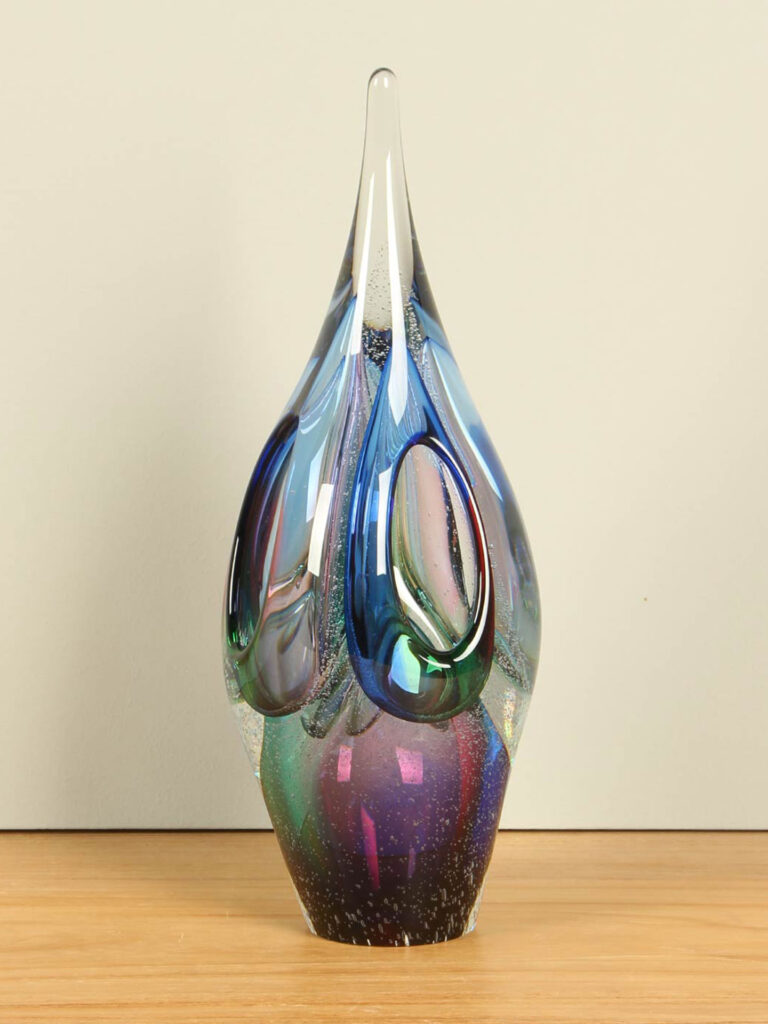 Obelisk blau, 30 cm.
