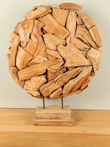 Round Wood on Stand