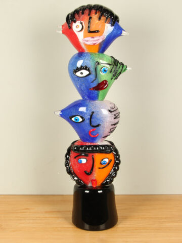 Modern Glas Dekofigur Reflexions, 85 cm
