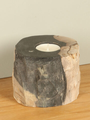 Windlicht Fossiles Holz nr. 22
