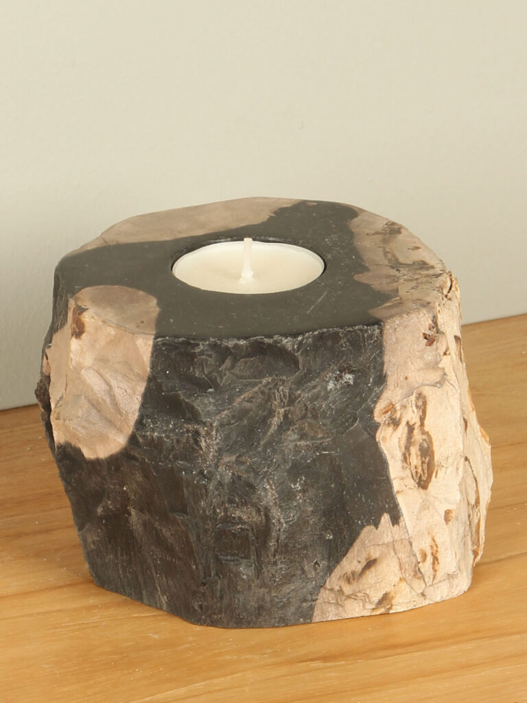 Windlicht Fossiles Holz nr. 7