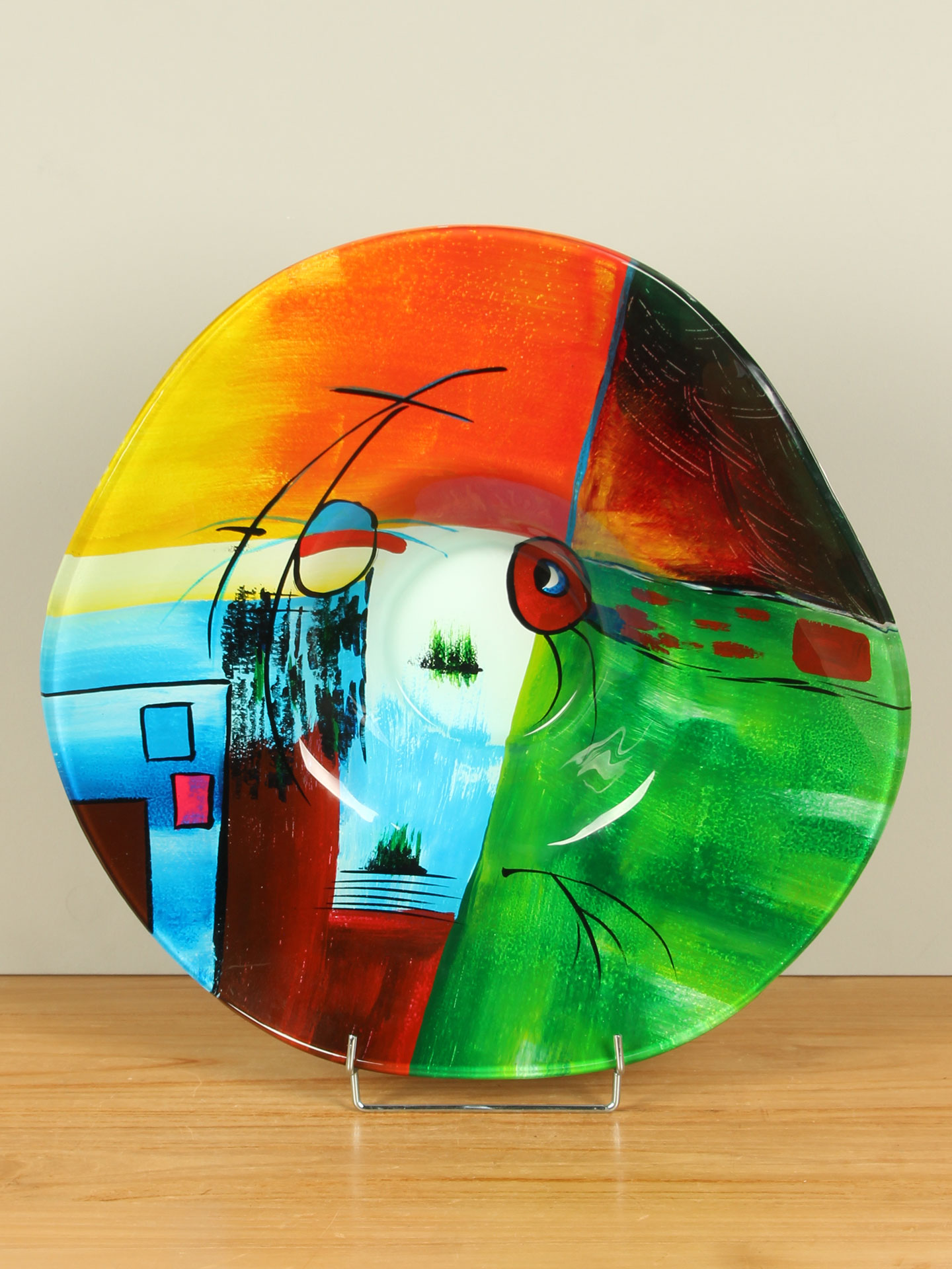 Schale glas Primärfarben Ø49