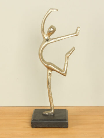 Aluminium Dekoration Dancing champagnerfarben, 32 cm
