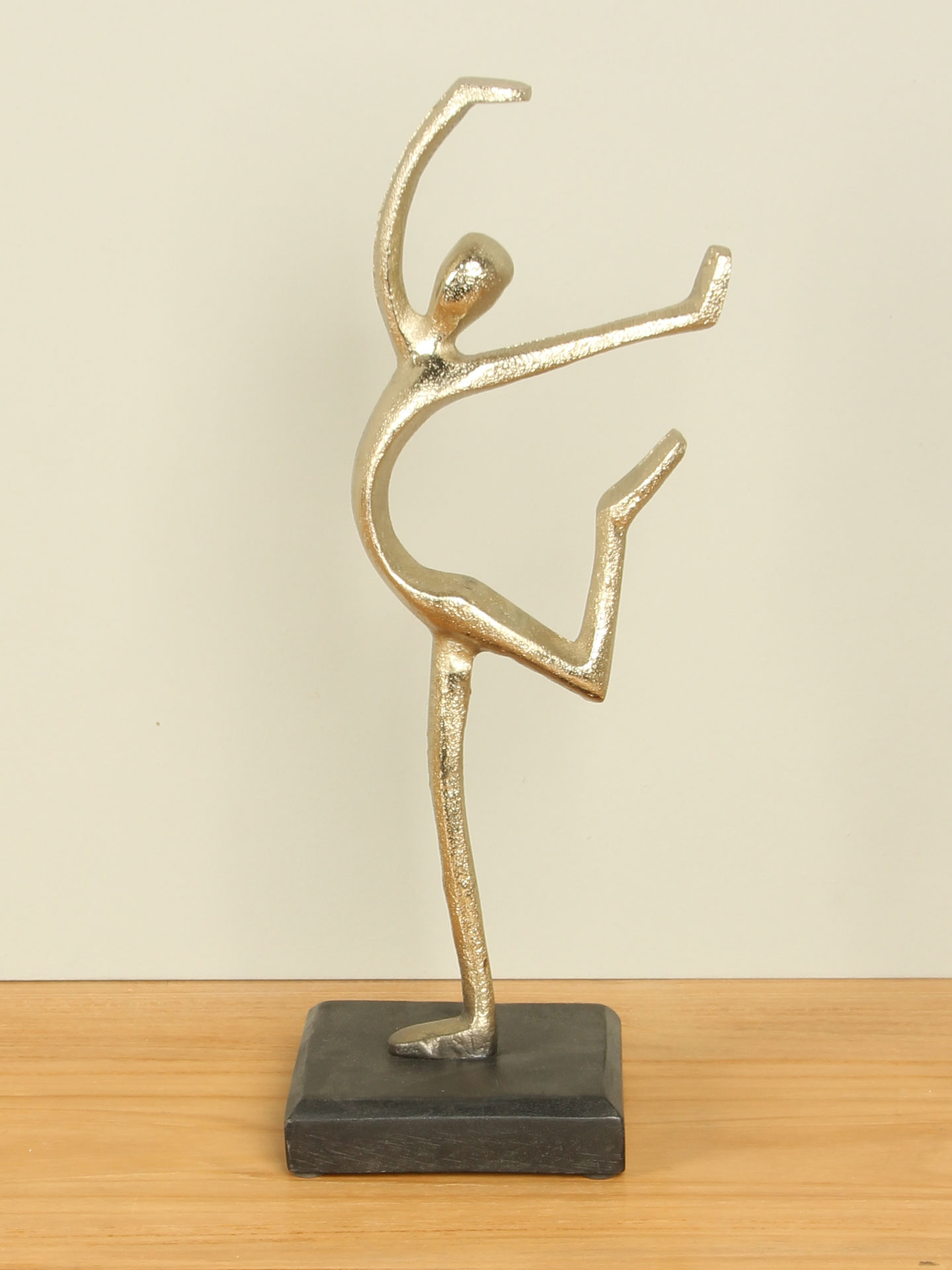 Aluminium Dekoration Dancing champagnerfarben, 32 cm