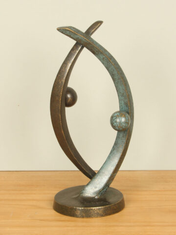 Statue Bronze Design-Paar, 22 cm