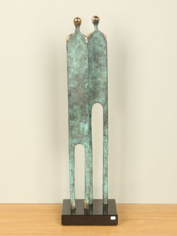 Bronze skulptur Relatie, 55 cm