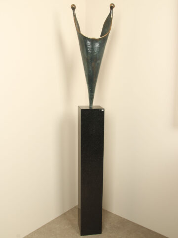 Skulptur Bronze Relatie, 65 cm inkl. Granitsäule