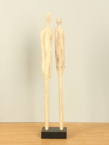Holzdekoration Paar, 46 cm