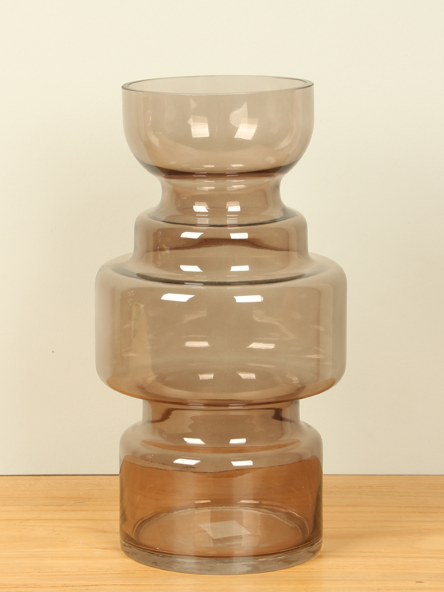 Vase Glas braun, 30 cm