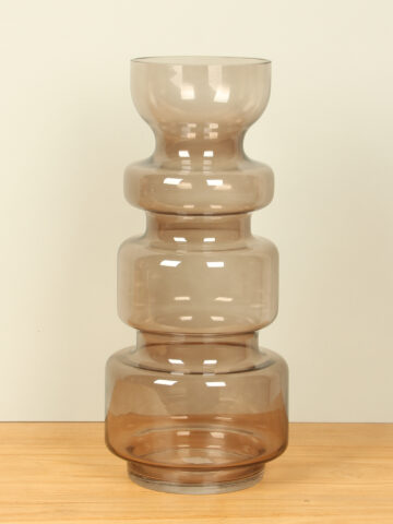Vase Glas braun, 37 cm