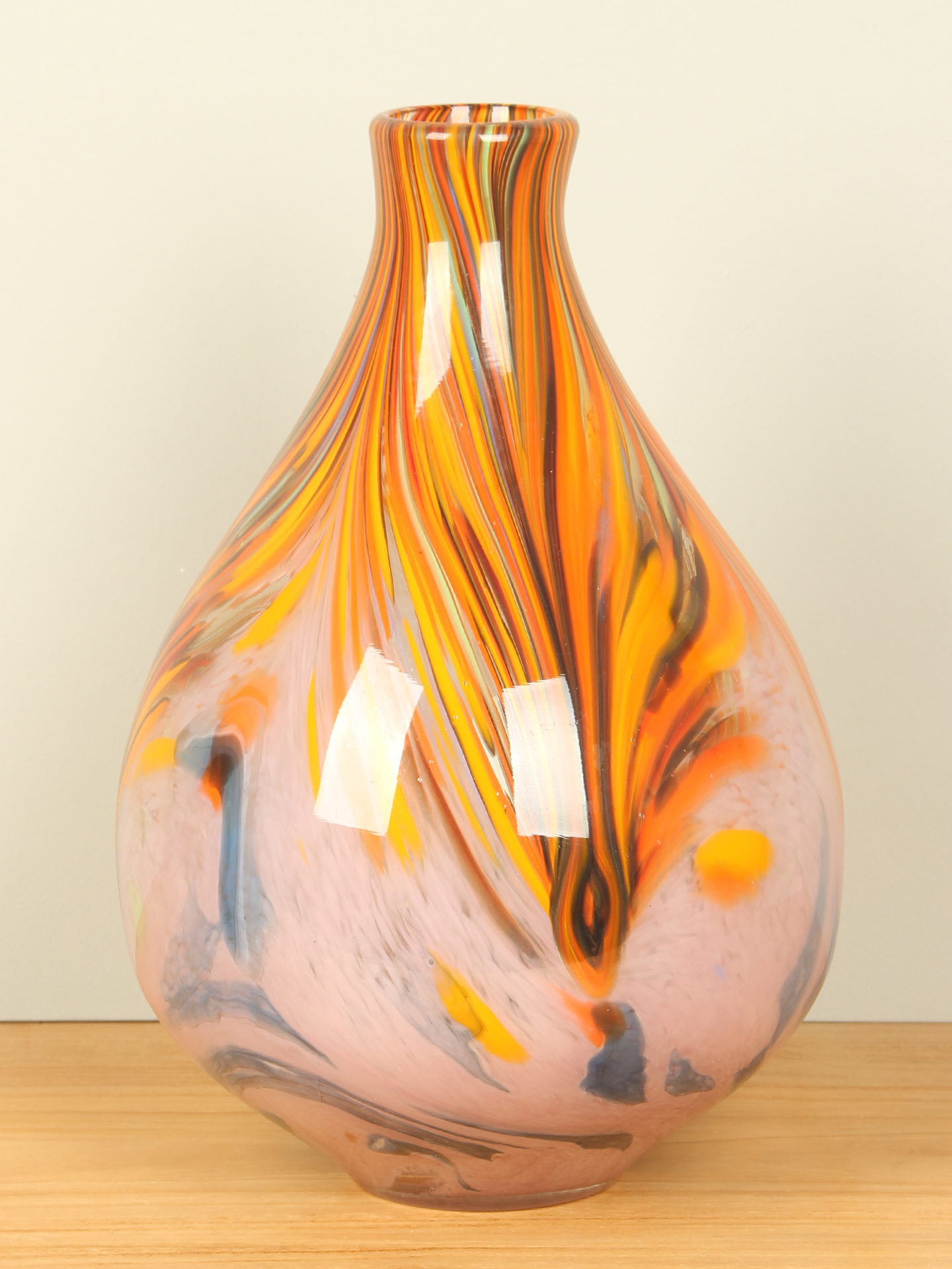 Vase Glas orange, 32 cm