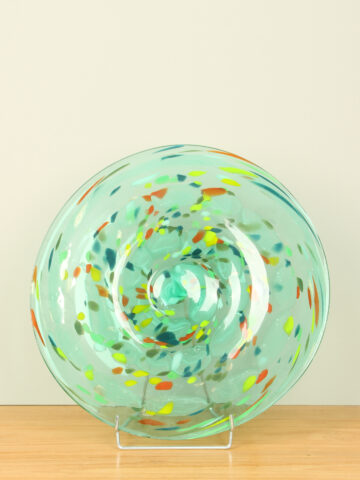 Glasschale grün, Ø 40 cm